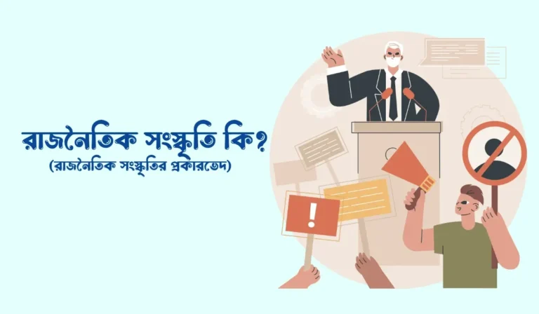 রাজনৈতিক সংস্কৃতি কি, রাজনৈতিক সংস্কৃতির প্রকারভেদ